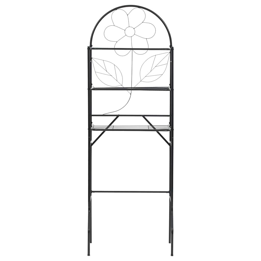 Vidaxl Badezimmer Rack 60x33x174 cm Schwarz