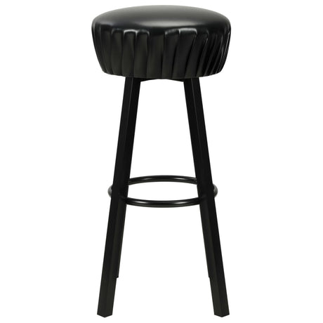 Vidaxl barstoelen 2 st kunstleer zwart
