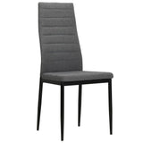 Vidaxl eetkamerstoelen 2 st stof lichtgrijs
