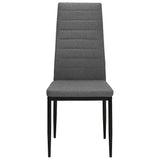 Vidaxl eetkamerstoelen 4 st stof lichtgrijs