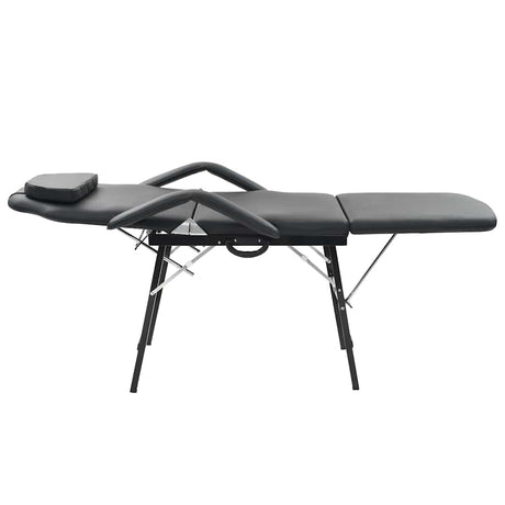 VIDAXL -Behandlungsstuhl für Gesicht 185x78x76 cm künstliches Leder schwarz