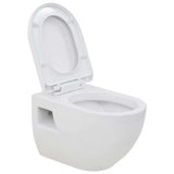 Vidaxl Wandtoilettenkeramik weiß