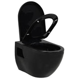Vidaxl Wandtoilettenkeramik schwarz