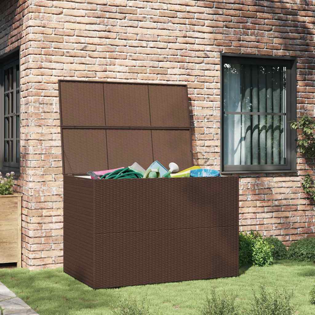 Vidaxl tuinbox 150x100x100 cm poly rattan bruin