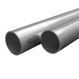 Vidaxl -Röhrchen um V2A 2 m Ø70x1,8 mm Edelstahl 2 STs