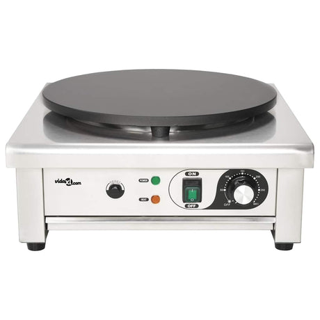 VidaXL elektrischer Crêpes-Maker mit Auffangschale 40 cm 3000 W