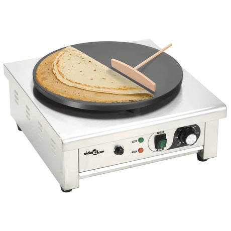 VidaXL elektrischer Crêpes-Maker mit Auffangschale 40 cm 3000 W