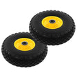 VIDAXL-Handwagen Räder 3.00-4 (260 x 85) Solid PU 2 PCs