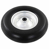 Vidaxl-Schubkerne-Räder mit Achsen 4,00-8 390 mm Festpu 2 Sts