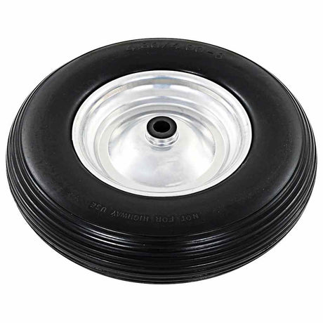 Vidaxl-Schubkerne-Räder mit Achsen 4,00-8 390 mm Festpu 2 Sts