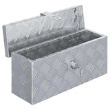 Vidaxl Aluminiumbox 48.5x14x20 cm silberfarben