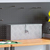 Vidaxl Aluminiumbox 48.5x14x20 cm silberfarben
