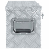 Vidaxl Aluminiumbox 61,5 x 26,5 x 30 cm Silberfarbe