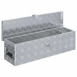 Vidaxl Aluminiumbox 80,5x22x22 cm Silberfarbe