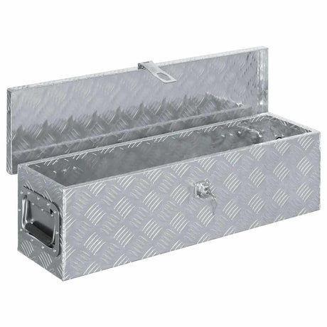 Vidaxl Aluminiumbox 80,5x22x22 cm Silberfarbe
