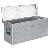 Vidaxl Aluminiumbox 76,5 x 26,5 x 33 cm silberfarben