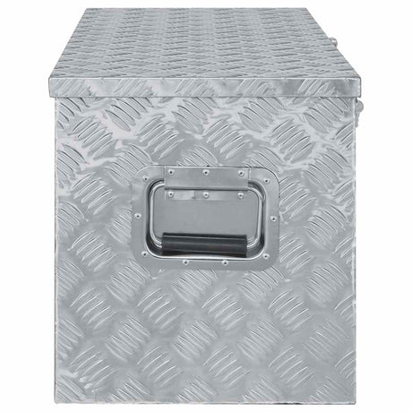 Vidaxl Aluminiumbox 110,5 x 38,5 x 40 cm silberfarben