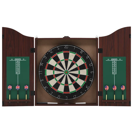 Vidaxl Dartboard Professional mit Schrank und 6 Darts Sisal