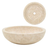 VIDAXL SINACK 40x12 cm Marmorcreme