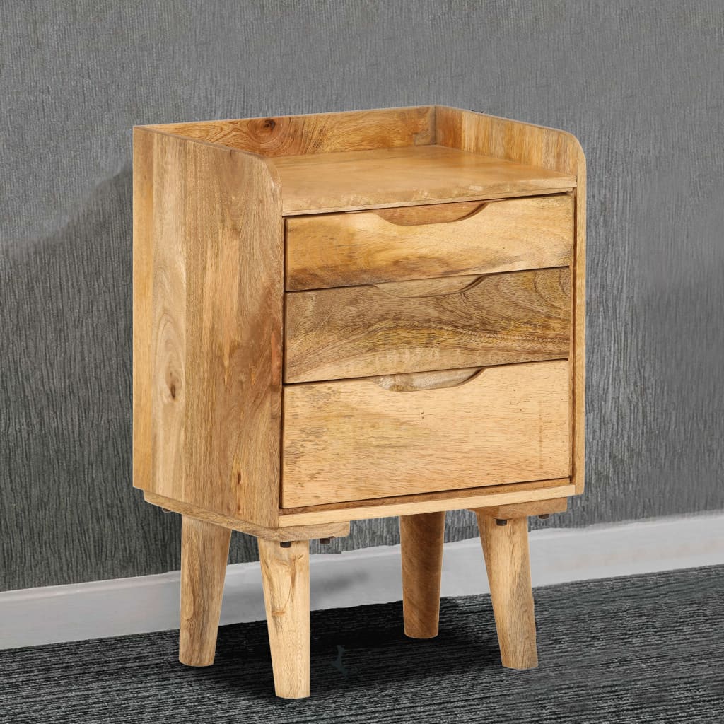 Vidaxl nachtkastje 40x30x59,5 cm massief mangohout
