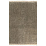 Vidaxl Kelim Teppich 120x180 cm Baumwolltaupe