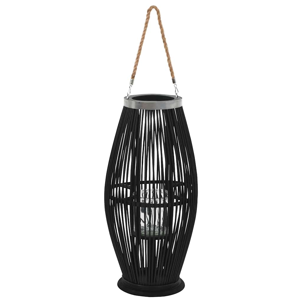 VidaXL Laternenhalter hängend 60 cm Bambus schwarz