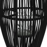 VidaXL Laternenhalter hängend 60 cm Bambus schwarz
