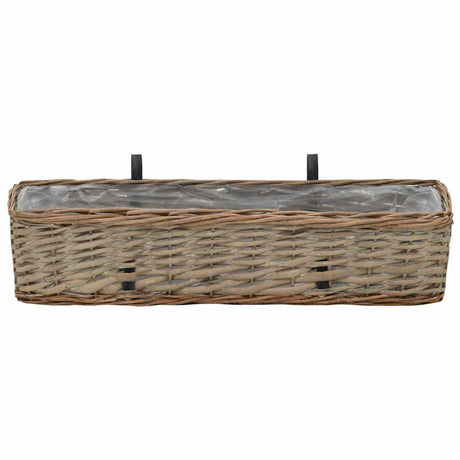 Vidaxl Balkon 2 PCs 60 cm Weiden mit PE -Futter