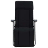 Vidaxl opklapbare stoelen met kussens, 2 stuks, zwart