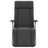 Vidaxl opklapbare stoelen met kussens, 2 stuks, grijs