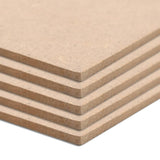 VIDAXL MDF -Platten rechteckig 120 x 60 cm 2,5 mm 10 STs