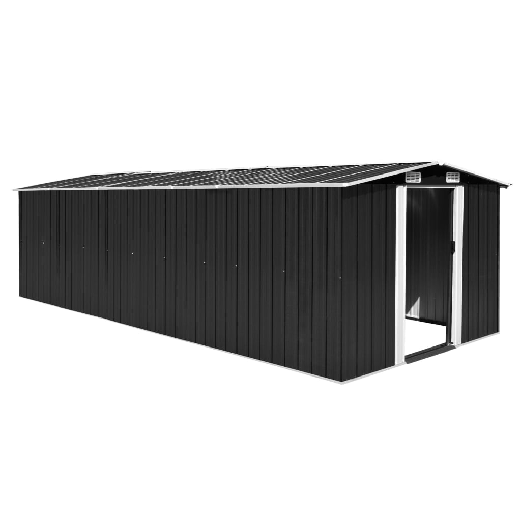 VidaXL Gartenhaus 257x580x181 cm Metall Anthrazit