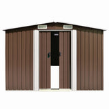 VidaXL Gartenhaus 257x580x181 cm Metall braun