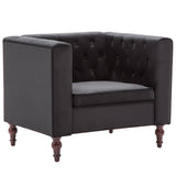 Vidaxl fauteuil fluweel zwart