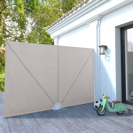Vidaxl terrasscherm inklapbaar 300x200 cm crème