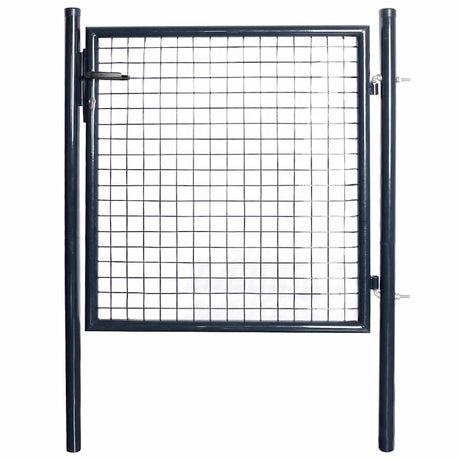 Vidaxl Gaaspoort 85,5x100 cm verzinkter Stahlgrau grau