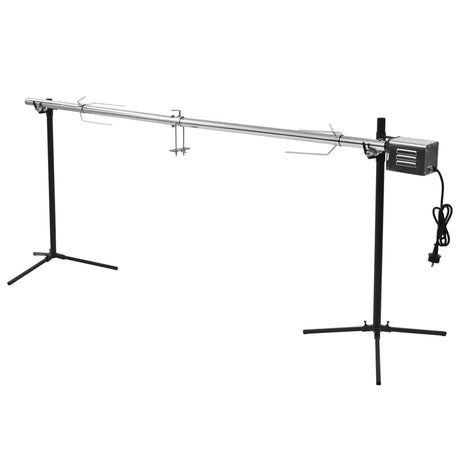 VIDAXL Automatisch -Grill mit Motor 207x45x81 cm Edelstahl