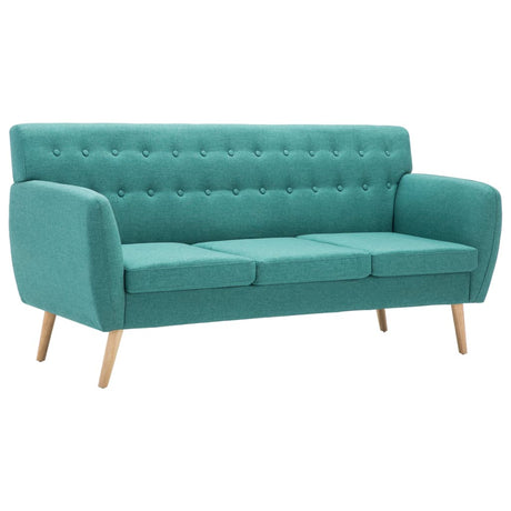 Vidaxl driezitsbank 172x70x82 cm stof groen