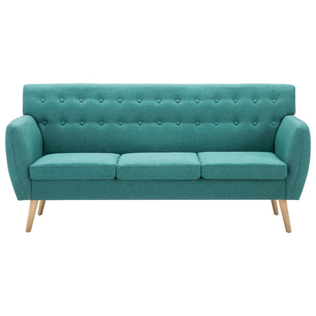 Vidaxl driezitsbank 172x70x82 cm stof groen