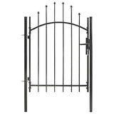 Vidaxxl Tor 1x1,5 m Stahl schwarz