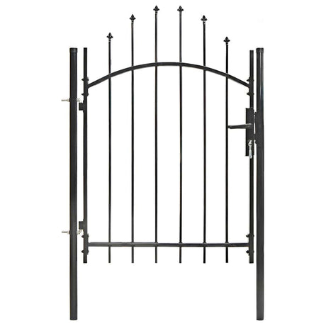 Vidaxxl Tor 1x1,5 m Stahl schwarz