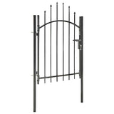 Vidaxl -Port 1x1.75 m Stahlschwarz