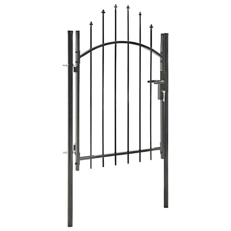 Vidaxl -Port 1x1.75 m Stahlschwarz