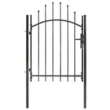 Vidaxl -Port 1x1.75 m Stahlschwarz