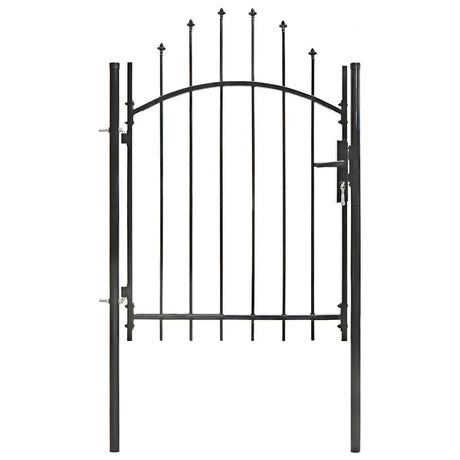 Vidaxl -Port 1x1.75 m Stahlschwarz