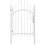 Vidaxl tuinpoort staal 1x2,25 m wit