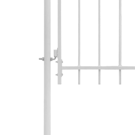 Vidaxl tuinpoort staal 1x2,45 m wit
