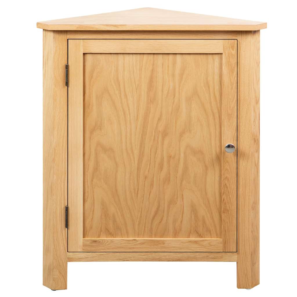 Vidaxl hoekkast 59x45x80 cm massief eikenhout