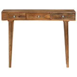 Vidaxl wandtafel 102x30x79 cm massief mangohout