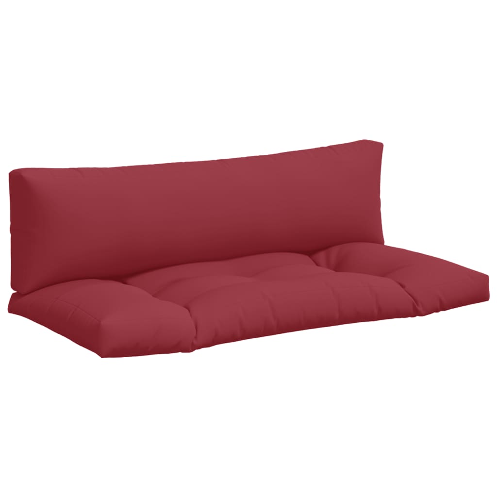 Vidaxl Palettenkissen 2 St. Stoff rot